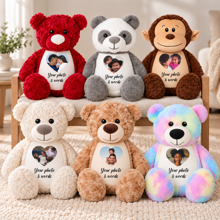 Personalisierter Tauf-/Tauf-Kleinkreuz-Teddy