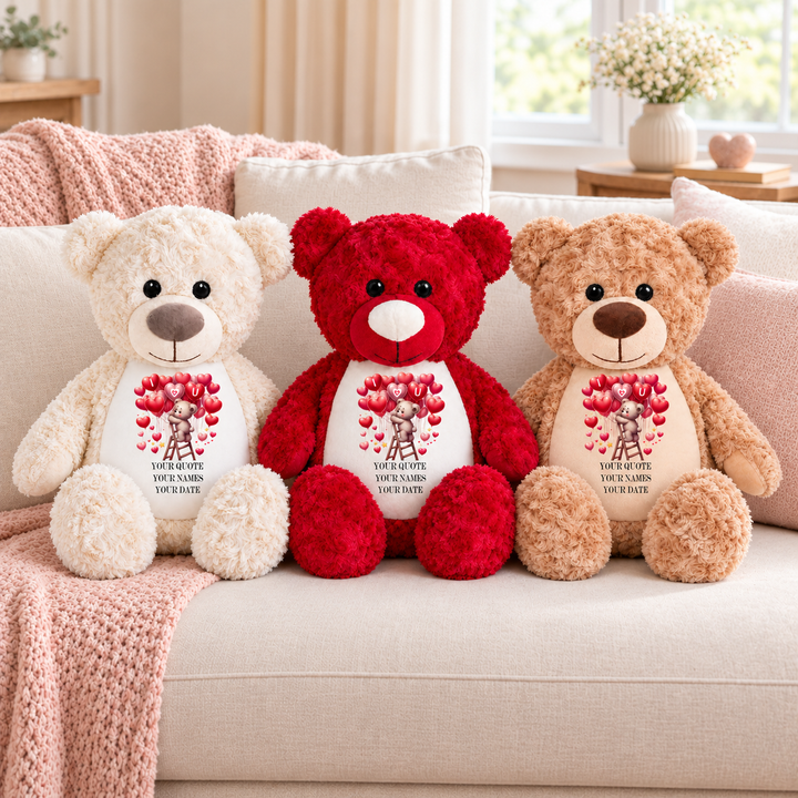 Personalisierter Tauf-/Tauf-Kleinkreuz-Teddy