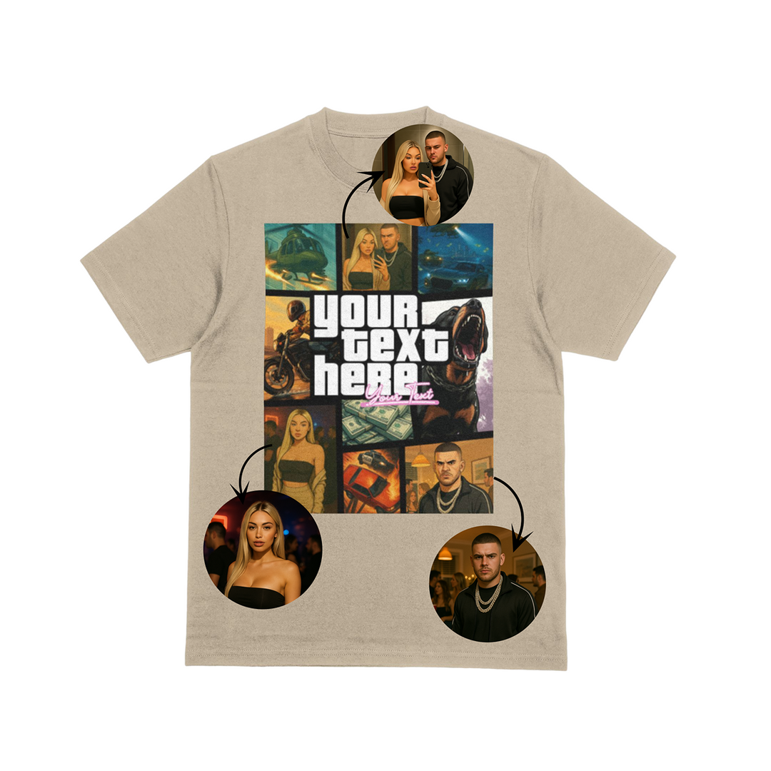 Personalised Vice Streets Collage T-Shirt