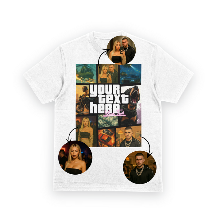 Personalised Vice Streets Collage T-Shirt