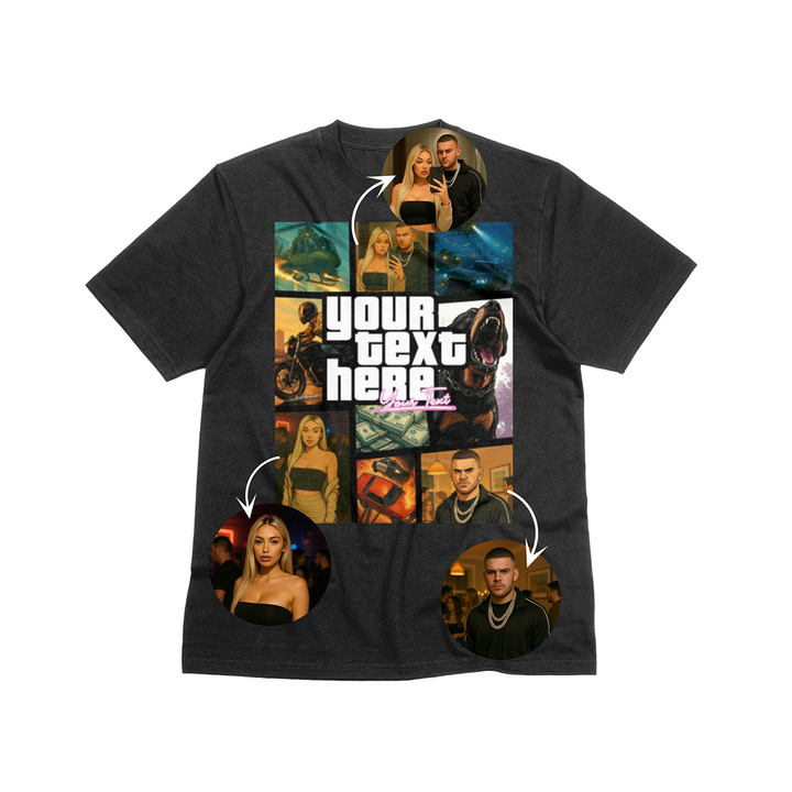 Personalised Vice Streets Collage T-Shirt