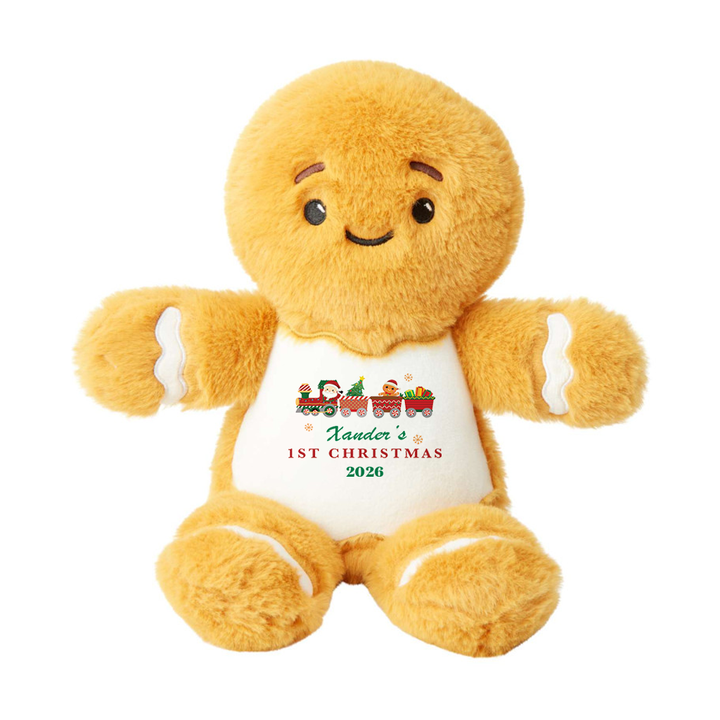 Personalisierter Rentier-Teddy für das erste Weihnachten