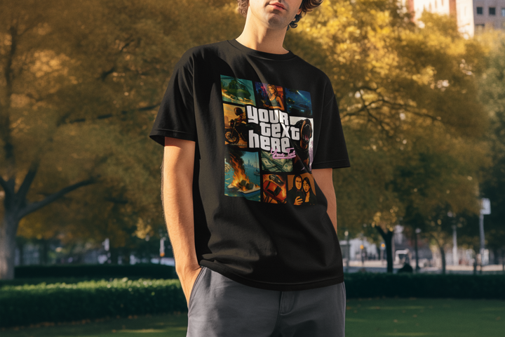 Personalised Vice Streets Collage T-Shirt