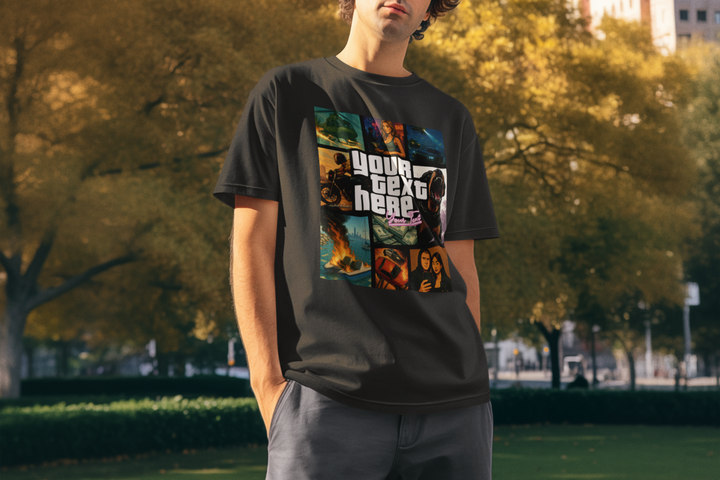 Personalised Vice Streets Collage T-Shirt