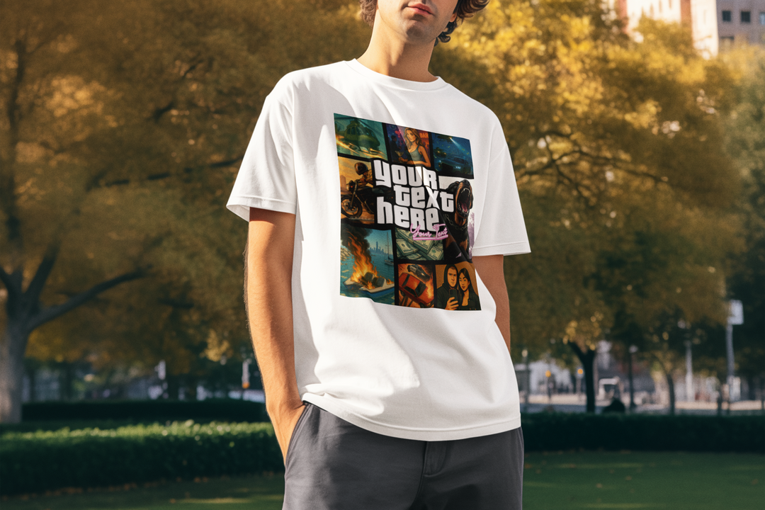 Personalised Vice Streets Collage T-Shirt