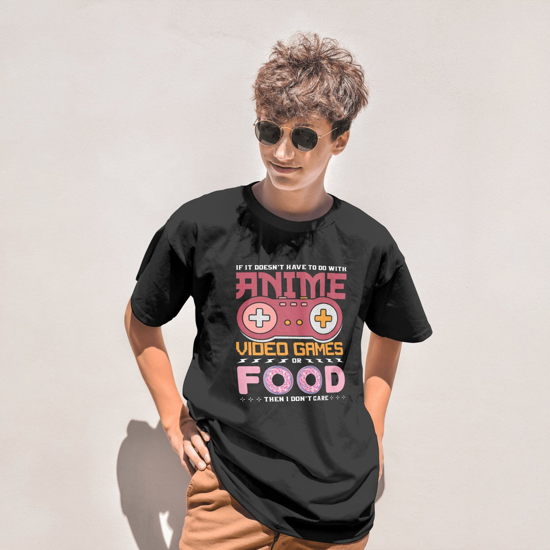 Anime Video Games Or Food Unisex T-Shirt, Funny Video Games Shirt, Colorful Retro Gamer Tee Shirt, Anime Lovers T-shirt, Funny Anime T-Shirt - Gifts Handmade