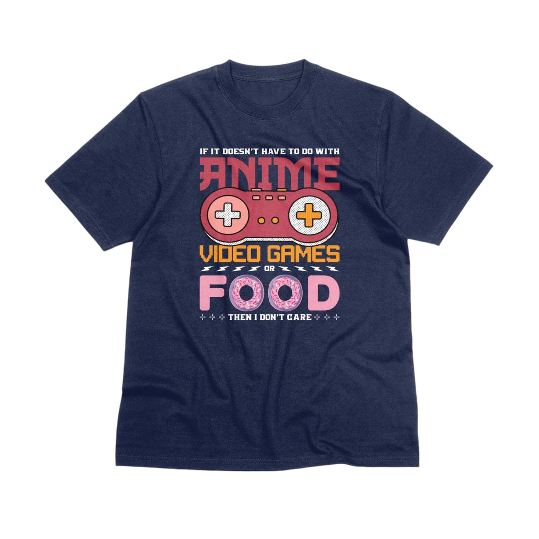 Anime Video Games Or Food Unisex T-Shirt, Funny Video Games Shirt, Colorful Retro Gamer Tee Shirt, Anime Lovers T-shirt, Funny Anime T-Shirt - Gifts Handmade