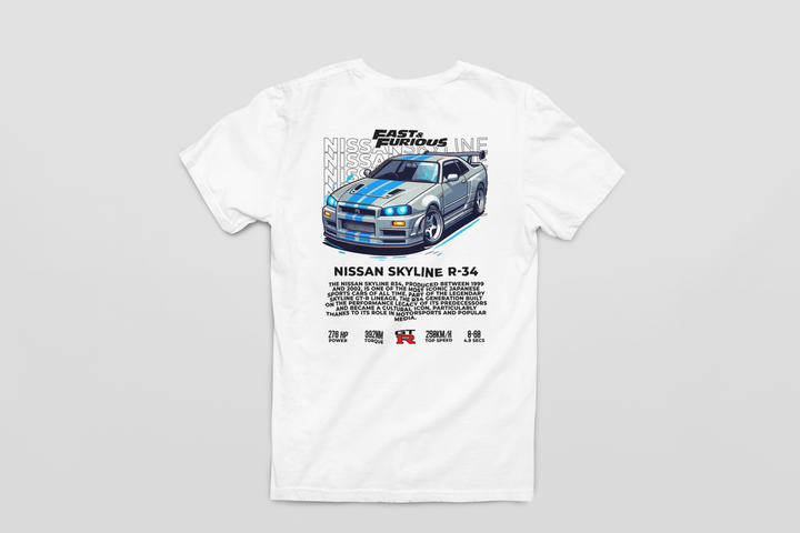 Nissan Skyline R34 Fast & Furious Unisex T-Shirt