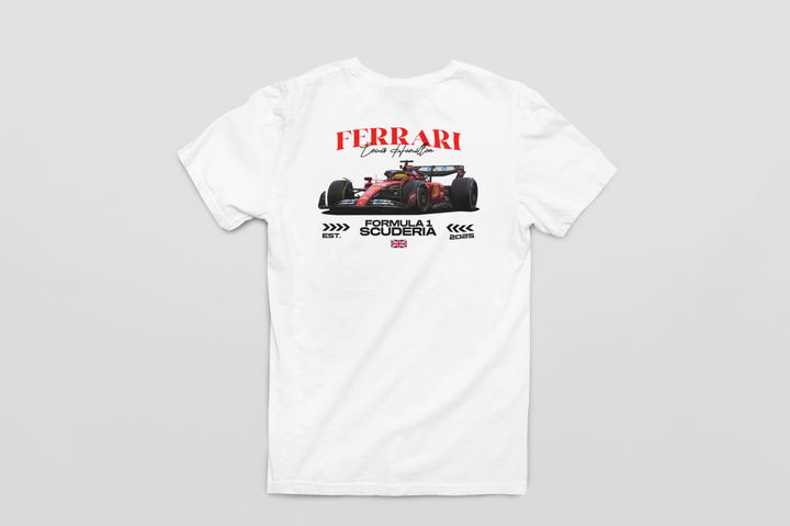 Lewis Hamilton Ferrari Scuderia V2 - Formula 1 Unisex T-Shirt