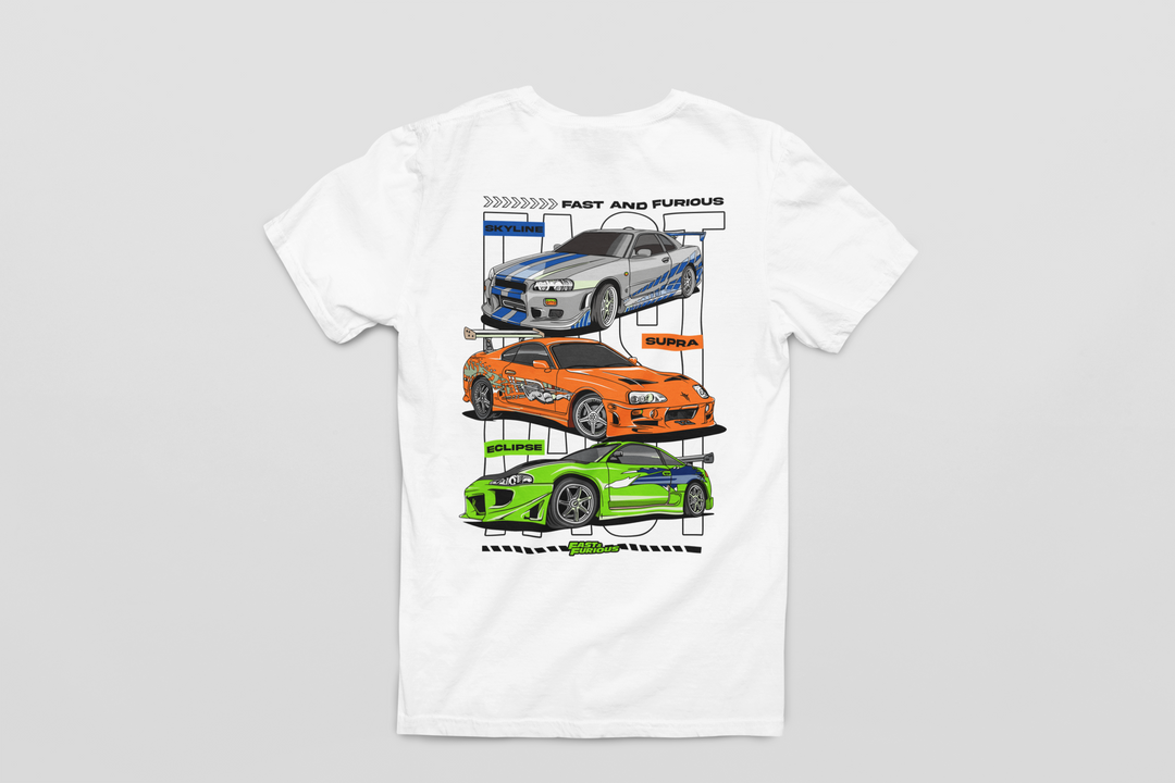 Fast And Furious - Skyline - Supra - Eclipse Unisex T-Shirt