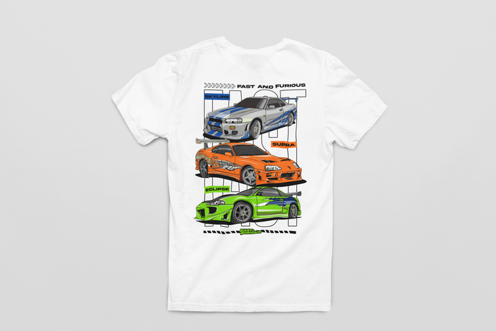 Fast And Furious - Skyline - Supra - Eclipse Unisex T-Shirt
