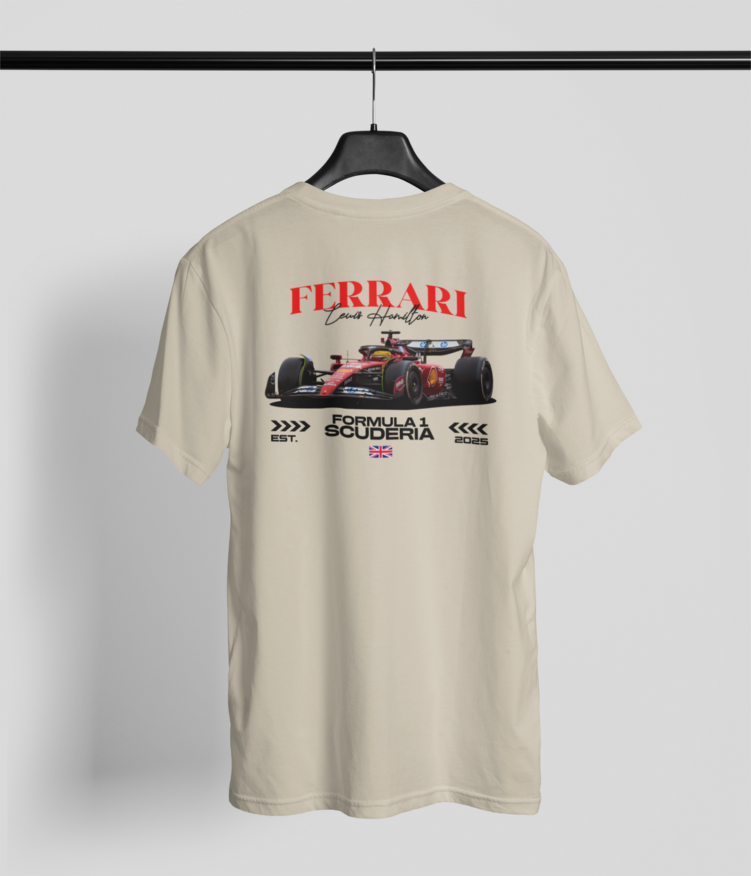 Lewis Hamilton Ferrari Scuderia V2 - Formula 1 Unisex T-Shirt