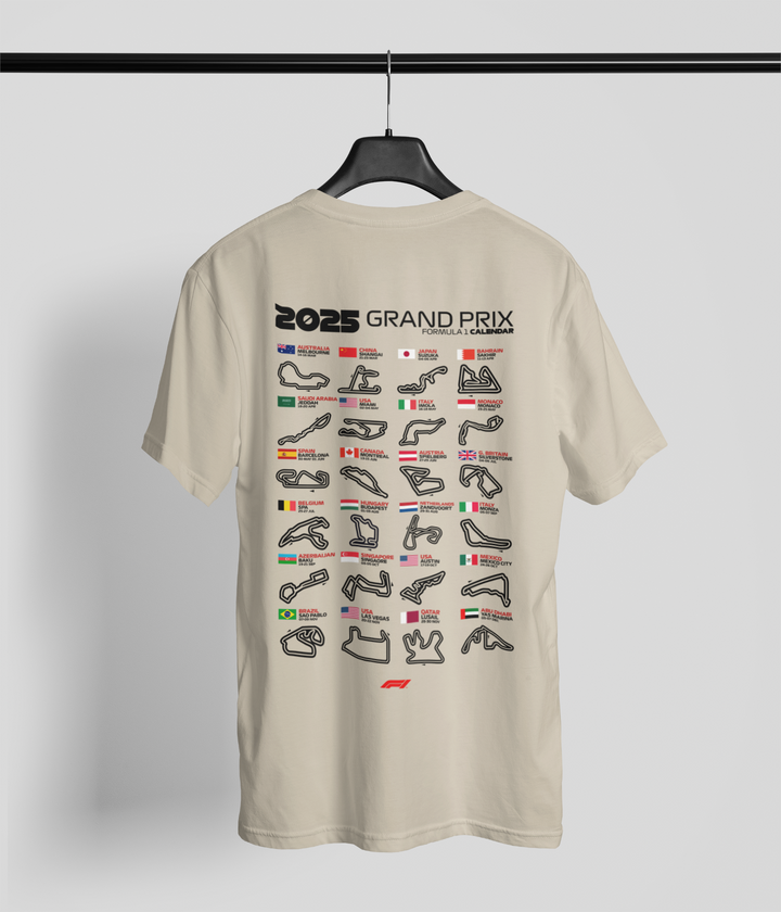 Beige t-shirt with &