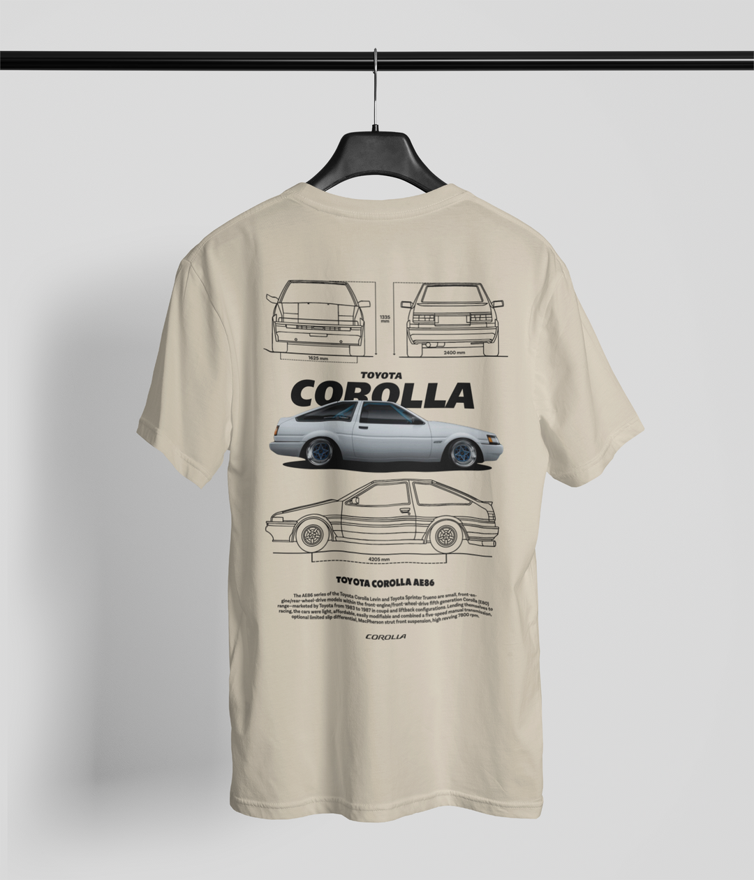 Toyota Corolla AE86 v2 Unisex T-Shirt