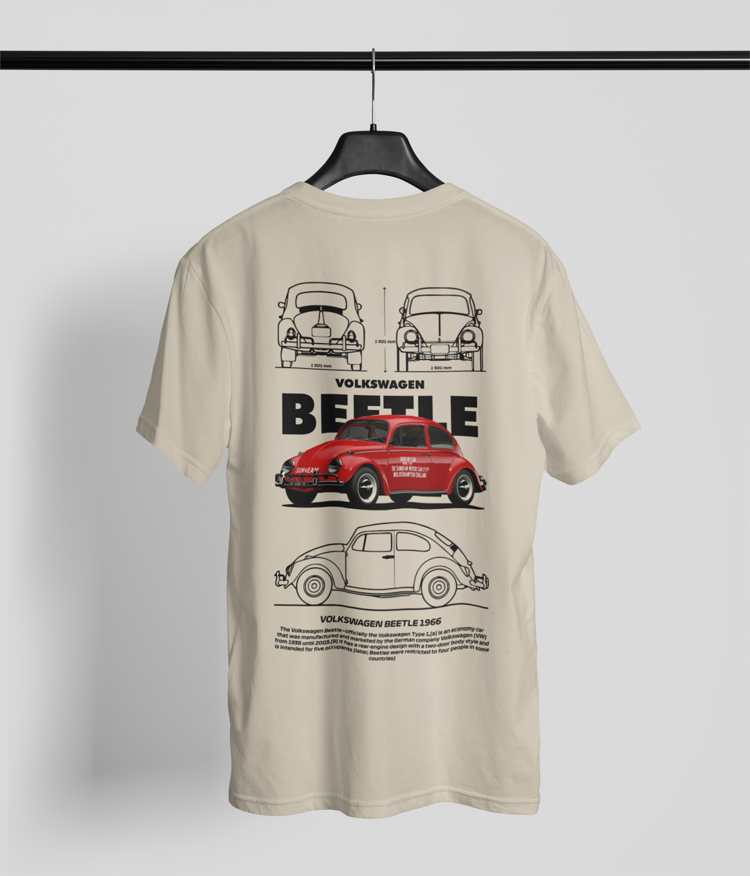 Volkswagen Beetle 1966 Unisex T-Shirt