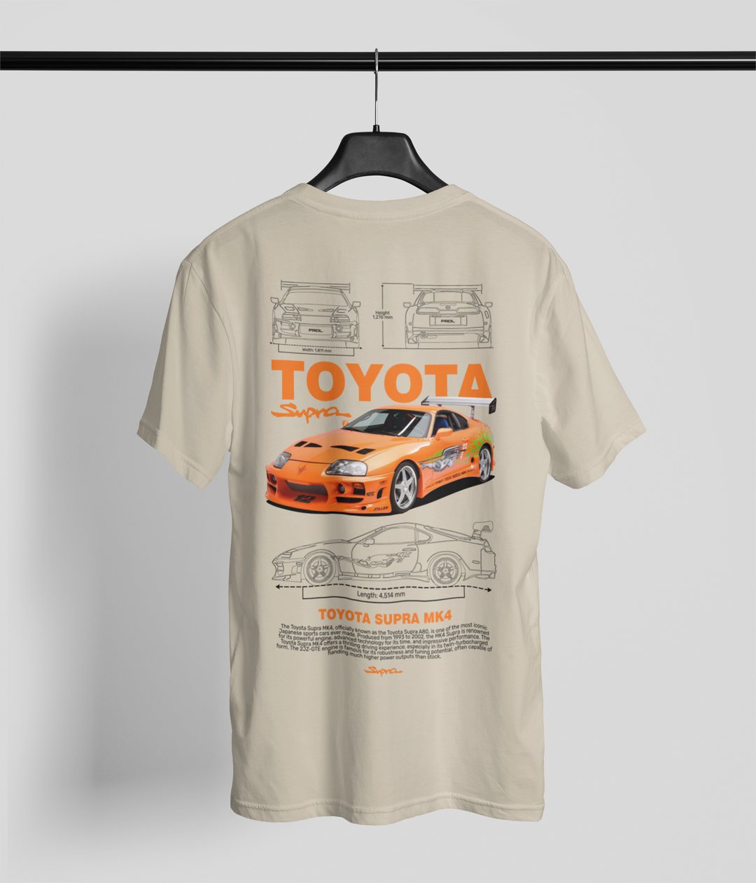 Toyota Supra MK4 v6 Unisex T-Shirt