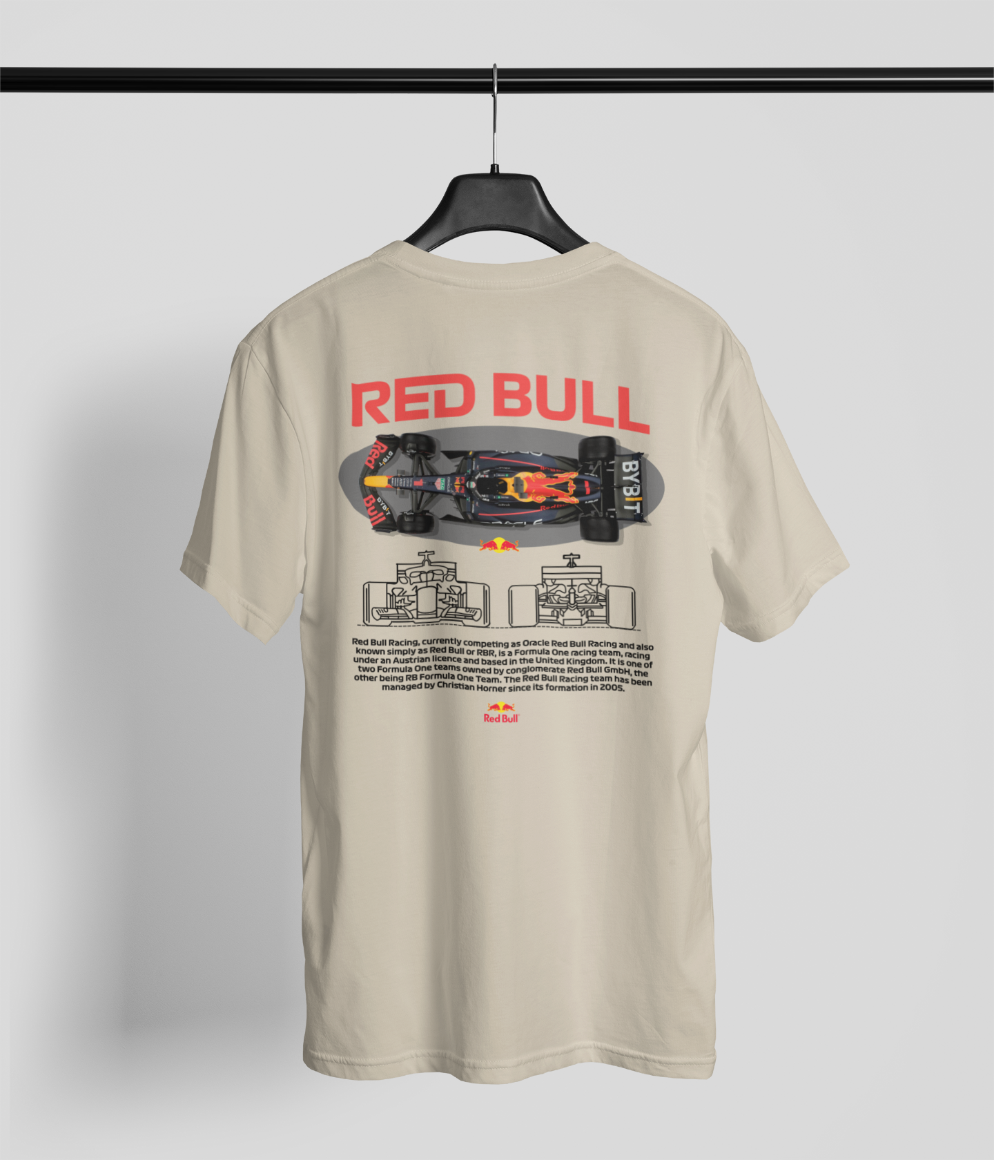 Red Bull Pattern T Red Bull Racing v2 - Formula 1 T-Shirt - Gifts Handmade – Crafted Memories