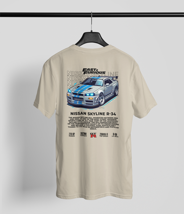 Nissan Skyline R34 Fast & Furious Unisex T-Shirt