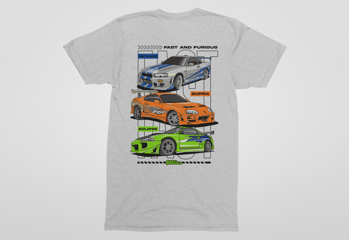 Fast And Furious - Skyline - Supra - Eclipse Unisex T-Shirt
