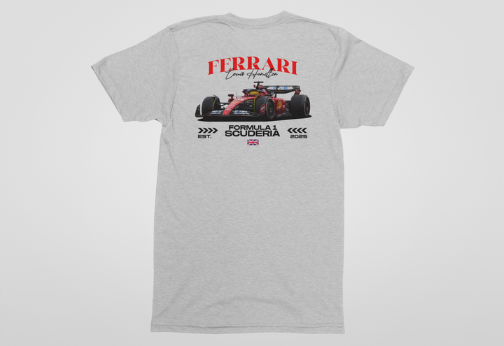 Lewis Hamilton Ferrari Scuderia V2 - Formula 1 Unisex T-Shirt