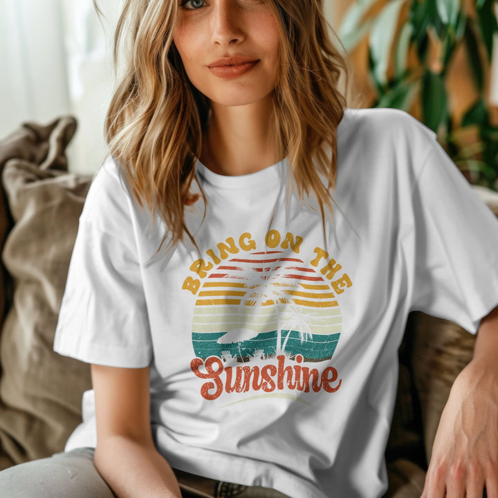 Bring On The Sunshine Unisex T-Shirt, Summer Vacation Tee Shirt, Family Beach Vacation T-Shirt, Beach Lovers Tee Shirt, Summer Quote T-Shirt - Gifts Handmade