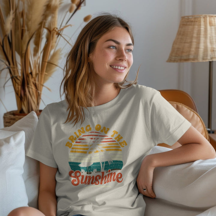 Bring On The Sunshine Unisex T-Shirt, Summer Vacation Tee Shirt, Family Beach Vacation T-Shirt, Beach Lovers Tee Shirt, Summer Quote T-Shirt - Gifts Handmade