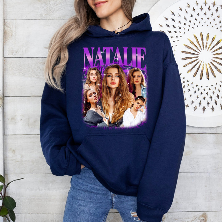 Custom Your Own Bootleg Rap Unisex Hoodie, Personalised Rap Hoody, Retro Vintage Graphic 90 Hood, Custom Your Own Photo And Text Hoodie - Gifts Handmade