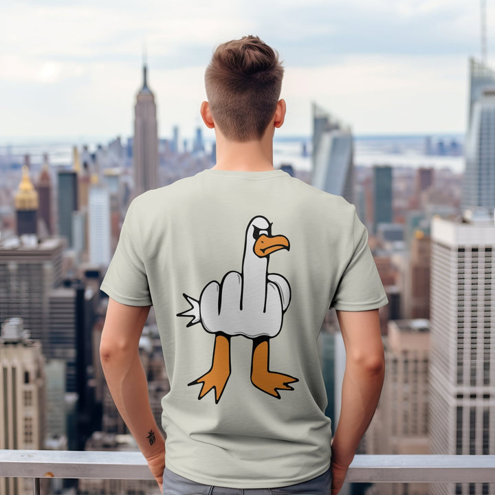 Duck You Unisex T - Shirt, Funny Middle Finger Duck Shirt, Funny Animal Angry Duck Shirt, Funny Gift for Duck Lovers, Funny Duck You Adult Tee - Gifts Handmade