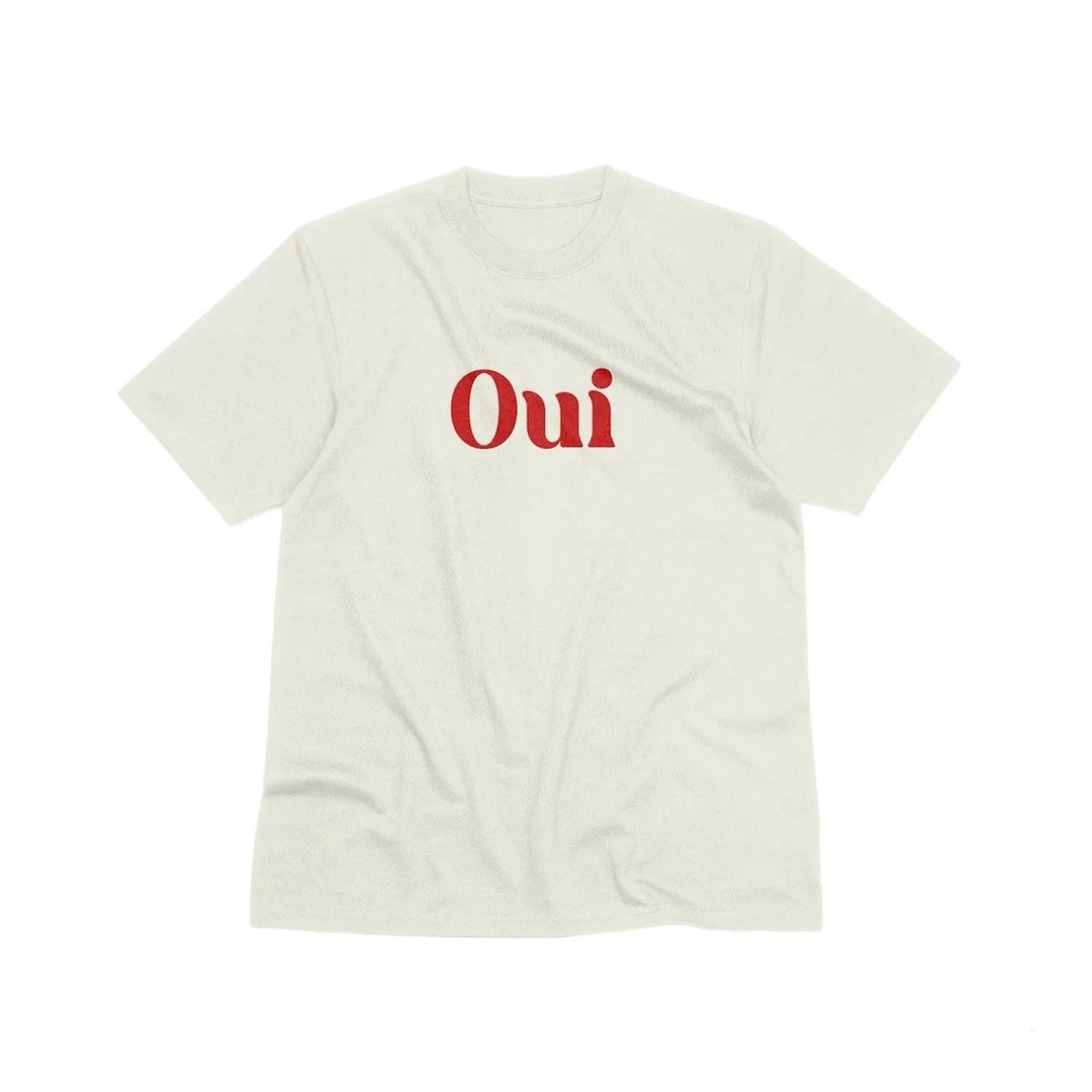 Oui Unisex T-Shirt - French Slogan Yes Tee Shirt in