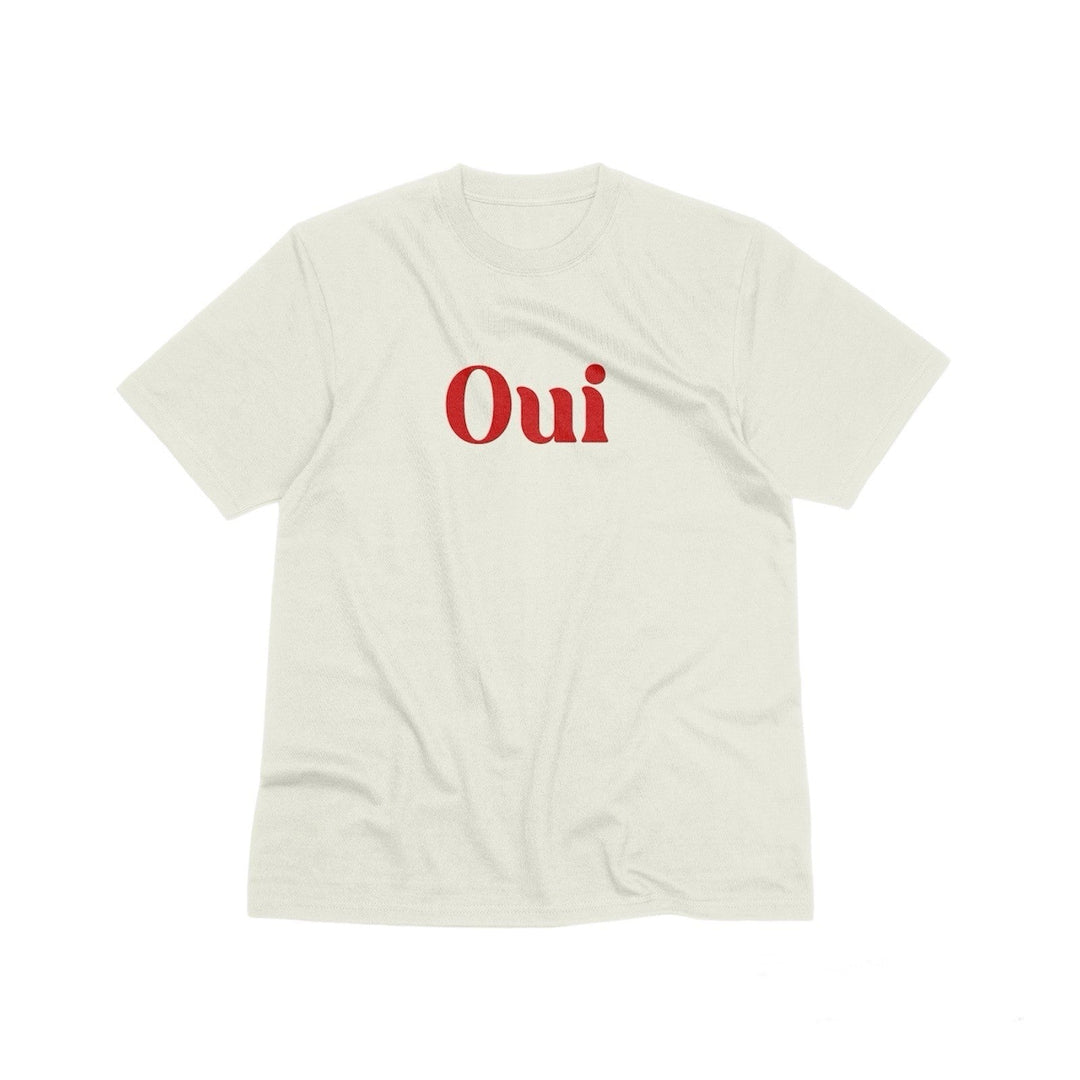 French Slogan Oui Unisex T - Shirt, Trendy French Outfit, French Slogan Yes T - Shirt, France Lover Gift, Paris Vacation Shirt, French Word Tee - Gifts Handmade