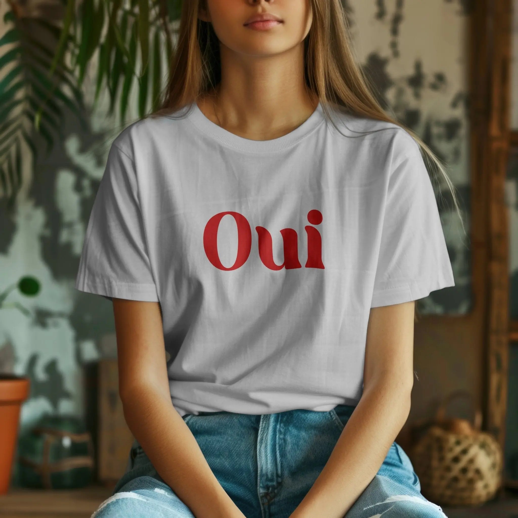 French Slogan Oui Unisex T Shirt Trendy French Outfit French Slogan Yes T Shirt France Lover Gift Paris Vacation Shirt French Word Tee