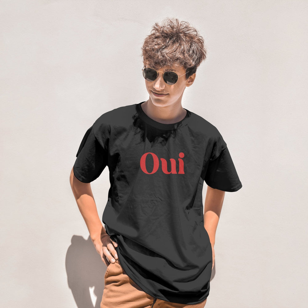 French Slogan Oui Unisex T - Shirt, Trendy French Outfit, French Slogan Yes T - Shirt, France Lover Gift, Paris Vacation Shirt, French Word Tee - Gifts Handmade