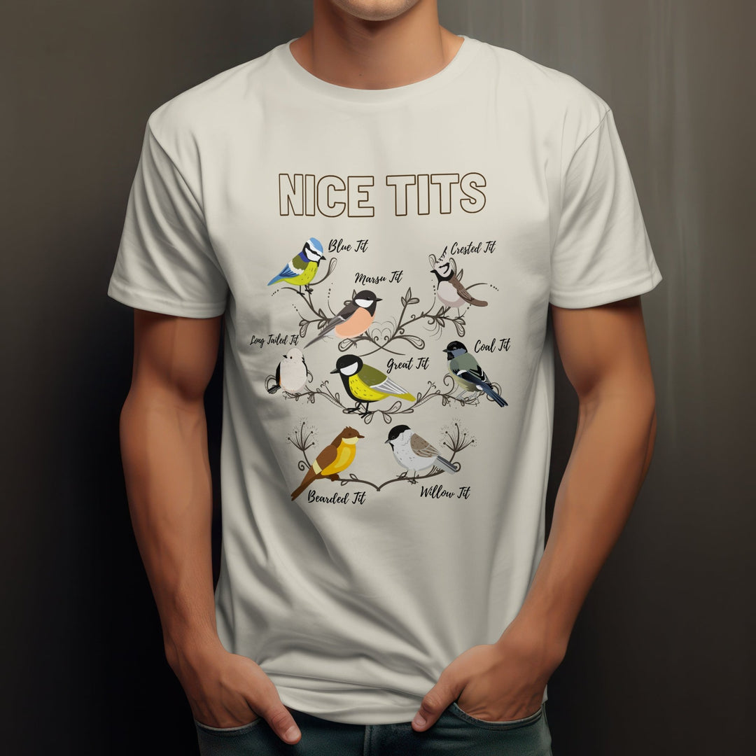 Funny Bird Nice Tits Unisex T - Shirt, Funny Bird Lovers Tee Shirt for Women, Funny Birdwatchers Shirt for Men, Funny Unisex Bird Lovers Gift - Gifts Handmade