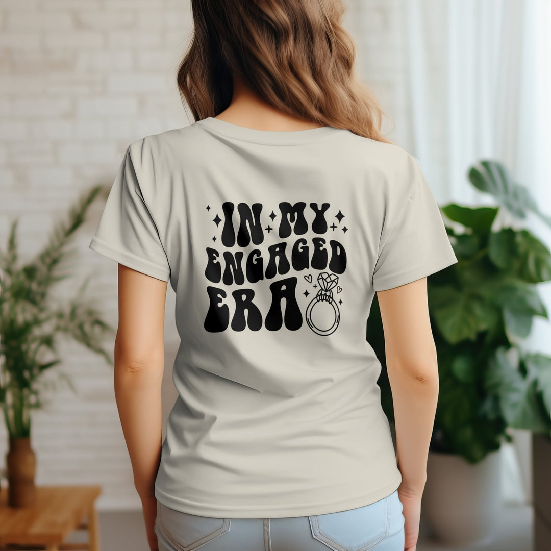 Future Mrs In My Engaged Era Unisex T - Shirt, Future Mrs Front Design, In My Engaged Era Back Design, Engagement T - Shirt, Newly Engaged Gift - Gifts Handmade