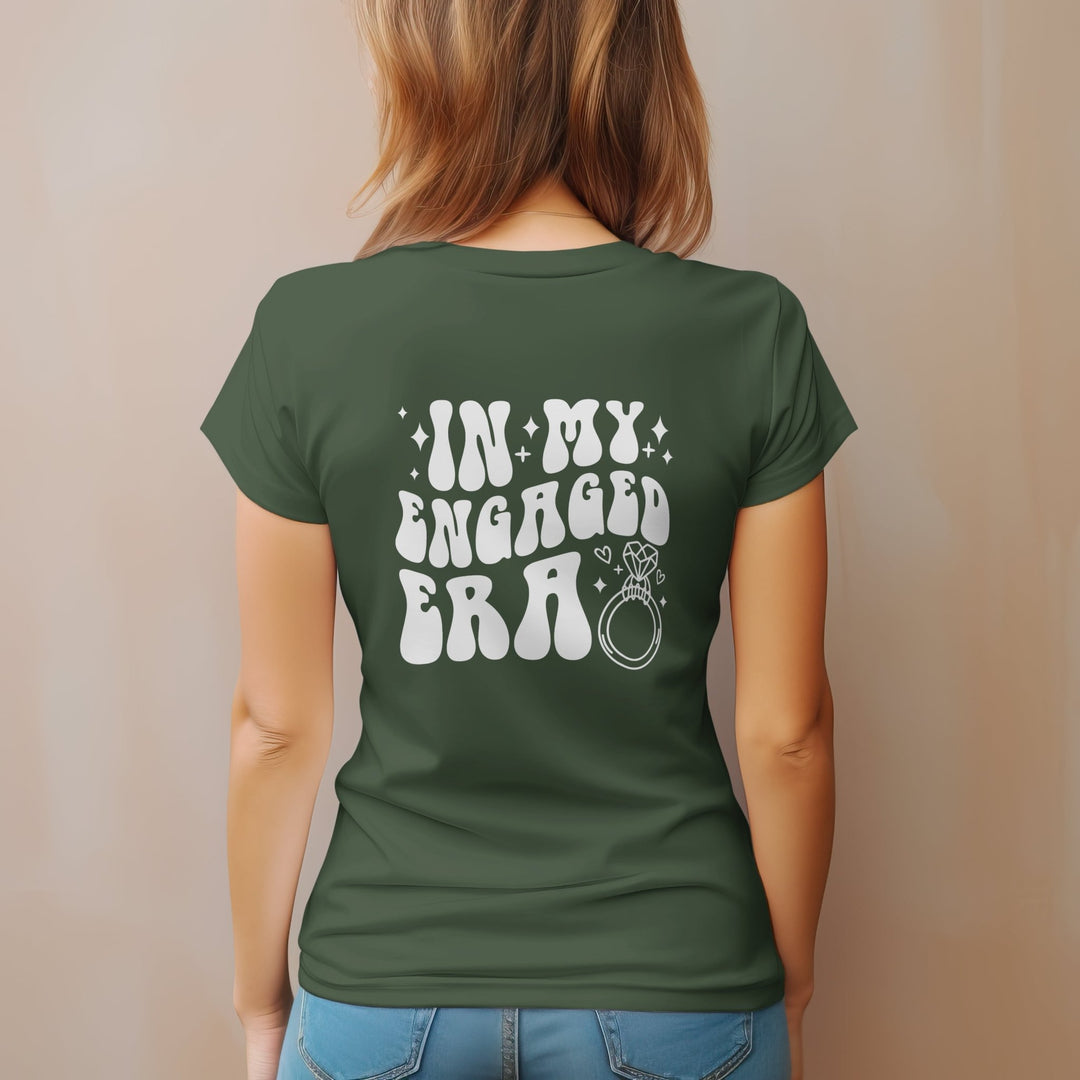 Future Mrs In My Engaged Era Unisex T - Shirt, Future Mrs Front Design, In My Engaged Era Back Design, Engagement T - Shirt, Newly Engaged Gift - Gifts Handmade