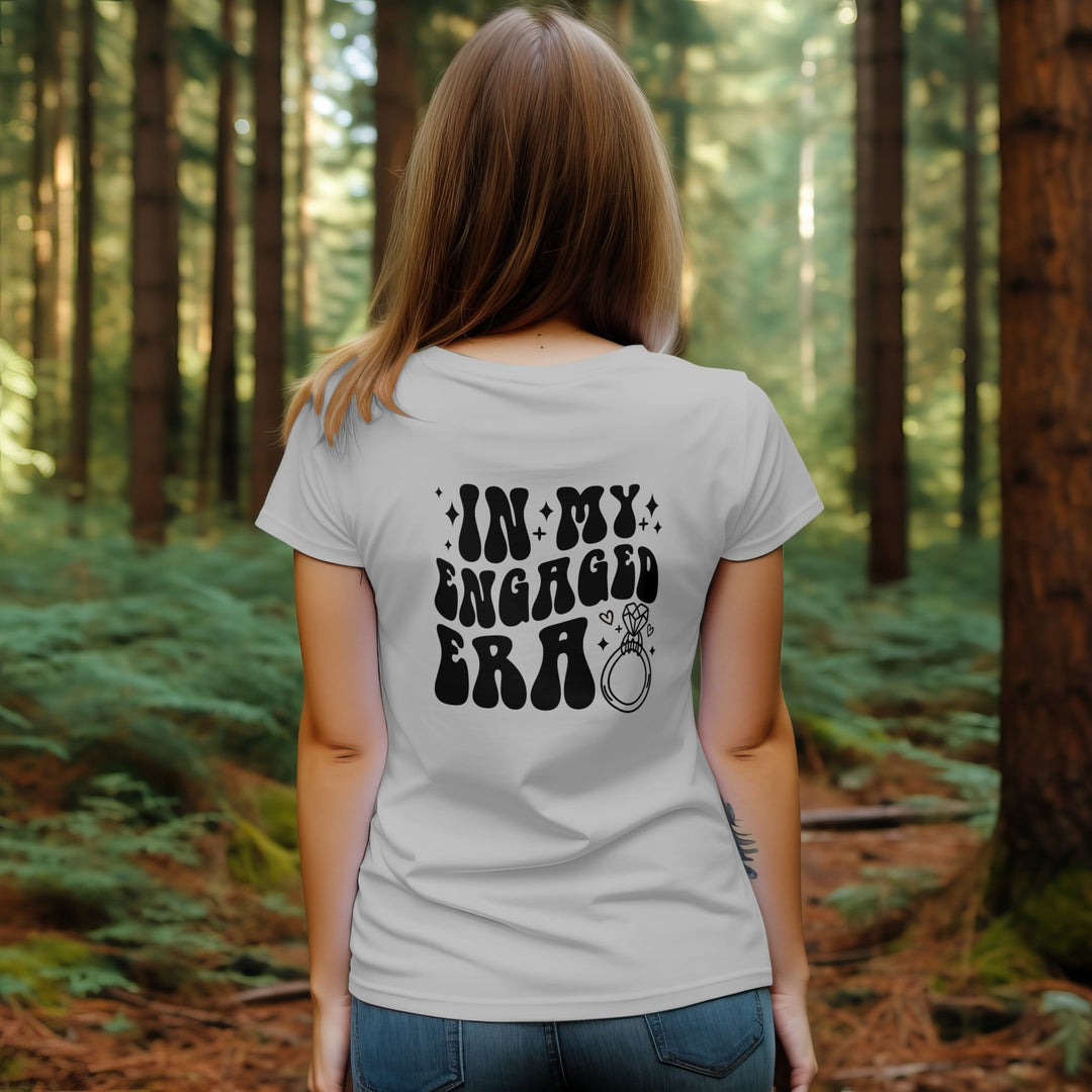 Future Mrs In My Engaged Era Unisex T - Shirt, Future Mrs Front Design, In My Engaged Era Back Design, Engagement T - Shirt, Newly Engaged Gift - Gifts Handmade