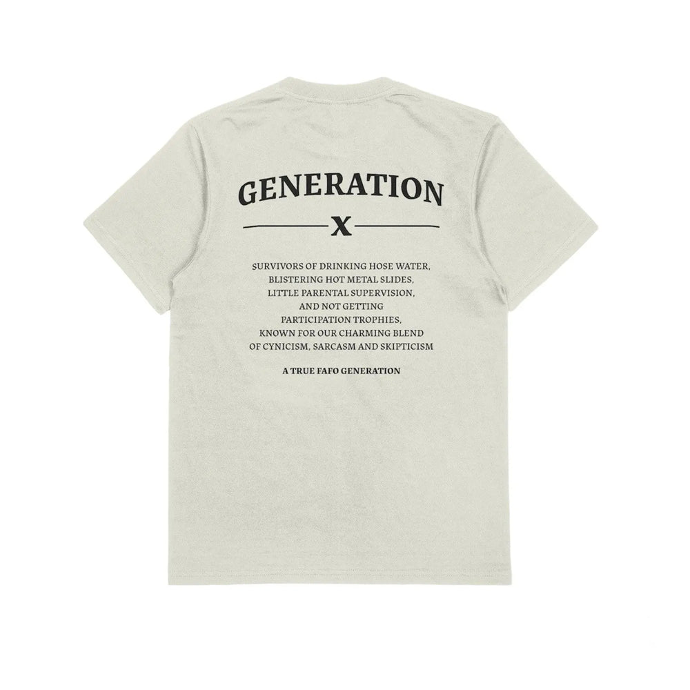 Generation X T - Shirt - Funny Gen X Tshirt - 90s Nostalgia Unisex Shirt - Raised on Hose Water and Neglect Nostalgia Shirt - Gifts Handmade