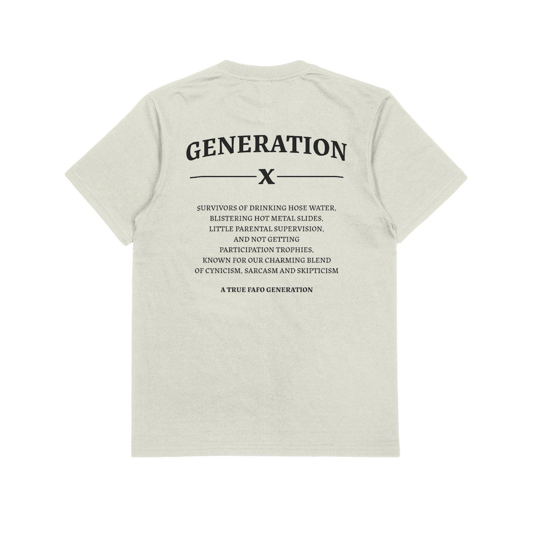 Generation X T - Shirt - Funny Gen X Tshirt - 90s Nostalgia Unisex Shirt - Raised on Hose Water and Neglect Nostalgia Shirt - Gifts Handmade