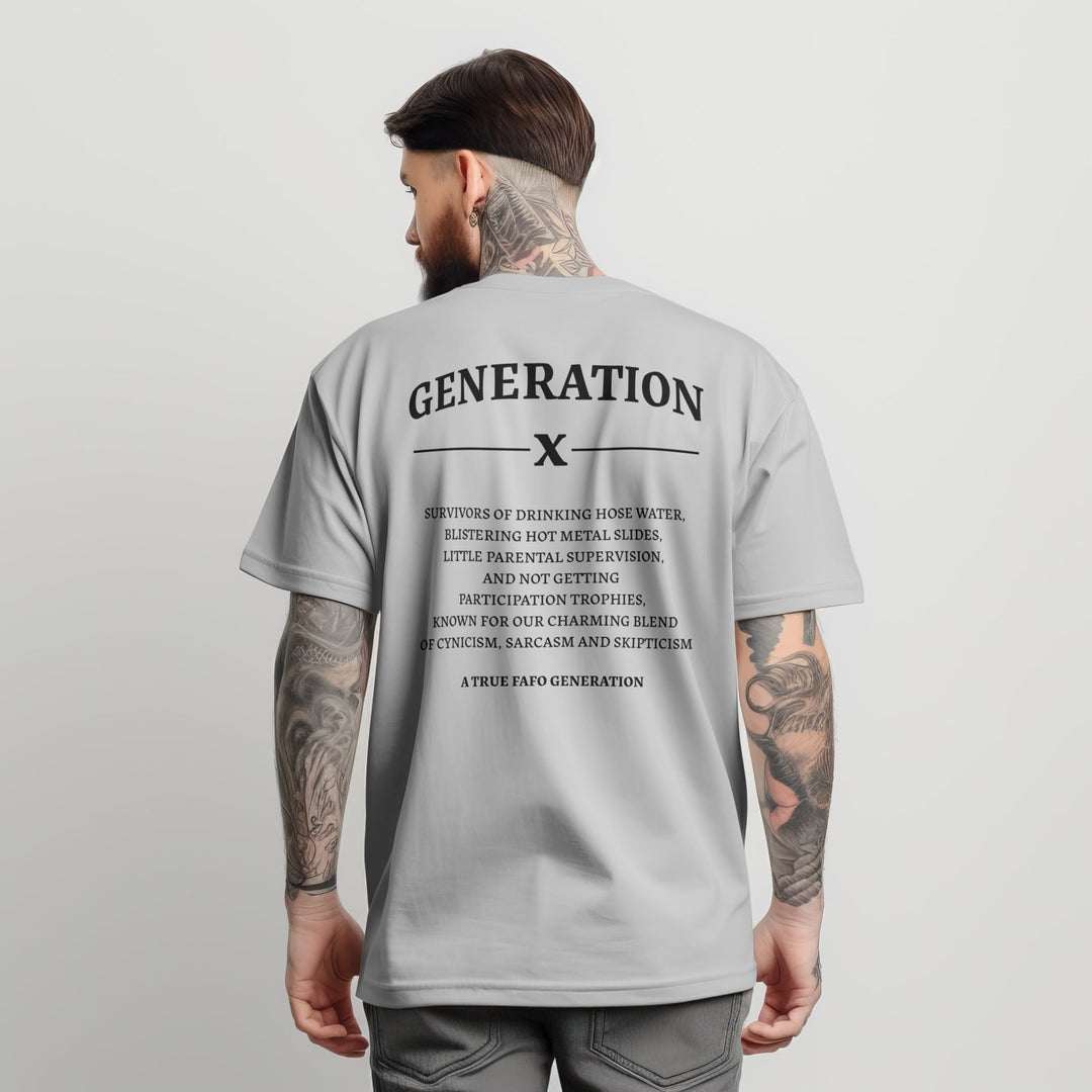 Generation X T - Shirt - Funny Gen X Tshirt - 90s Nostalgia Unisex Shirt - Raised on Hose Water and Neglect Nostalgia Shirt - Gifts Handmade