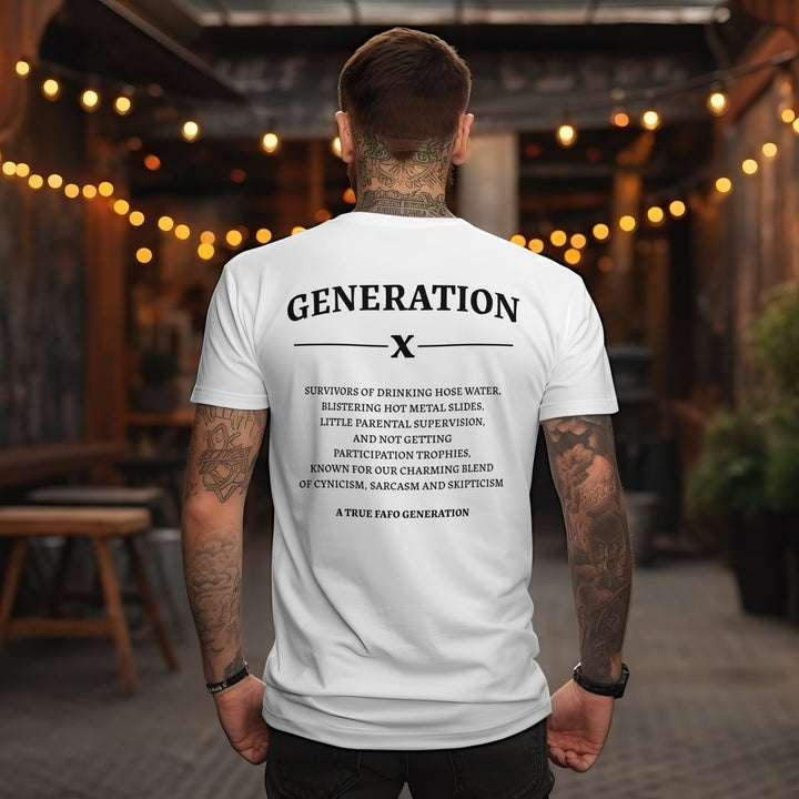 Generation X T - Shirt - Funny Gen X Tshirt - 90s Nostalgia Unisex Shirt - Raised on Hose Water and Neglect Nostalgia Shirt - Gifts Handmade