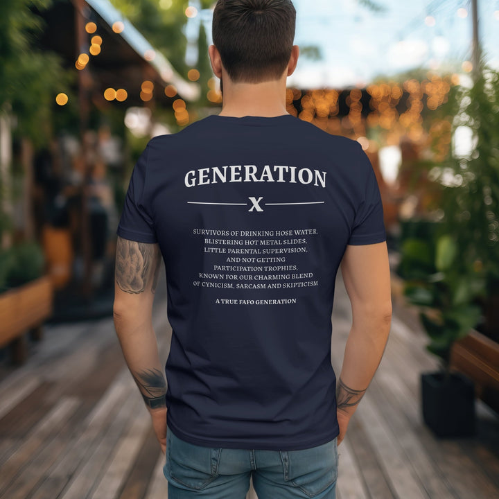 Generation X T - Shirt - Funny Gen X Tshirt - 90s Nostalgia Unisex Shirt - Raised on Hose Water and Neglect Nostalgia Shirt - Gifts Handmade