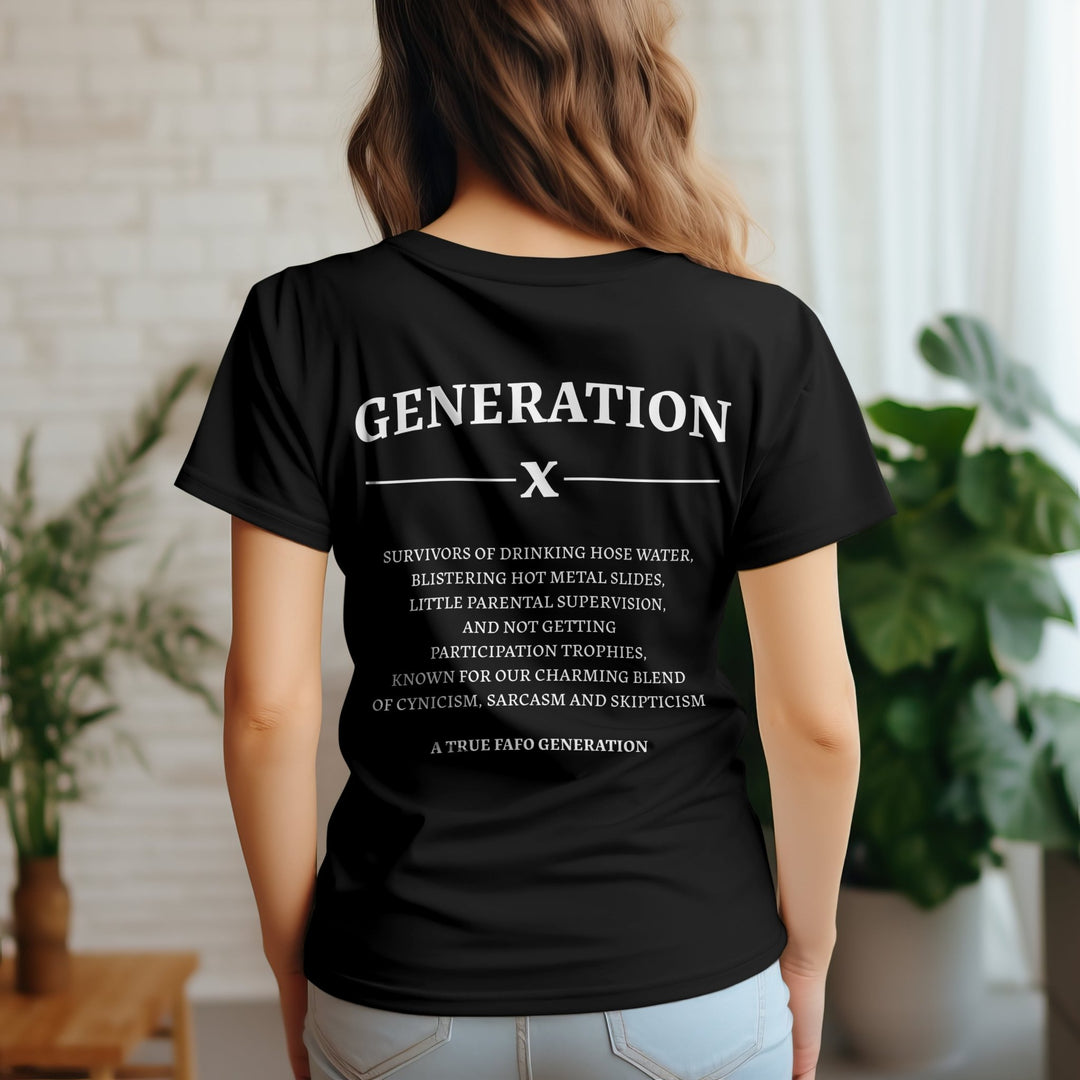 Generation X T - Shirt - Funny Gen X Tshirt - 90s Nostalgia Unisex Shirt - Raised on Hose Water and Neglect Nostalgia Shirt - Gifts Handmade