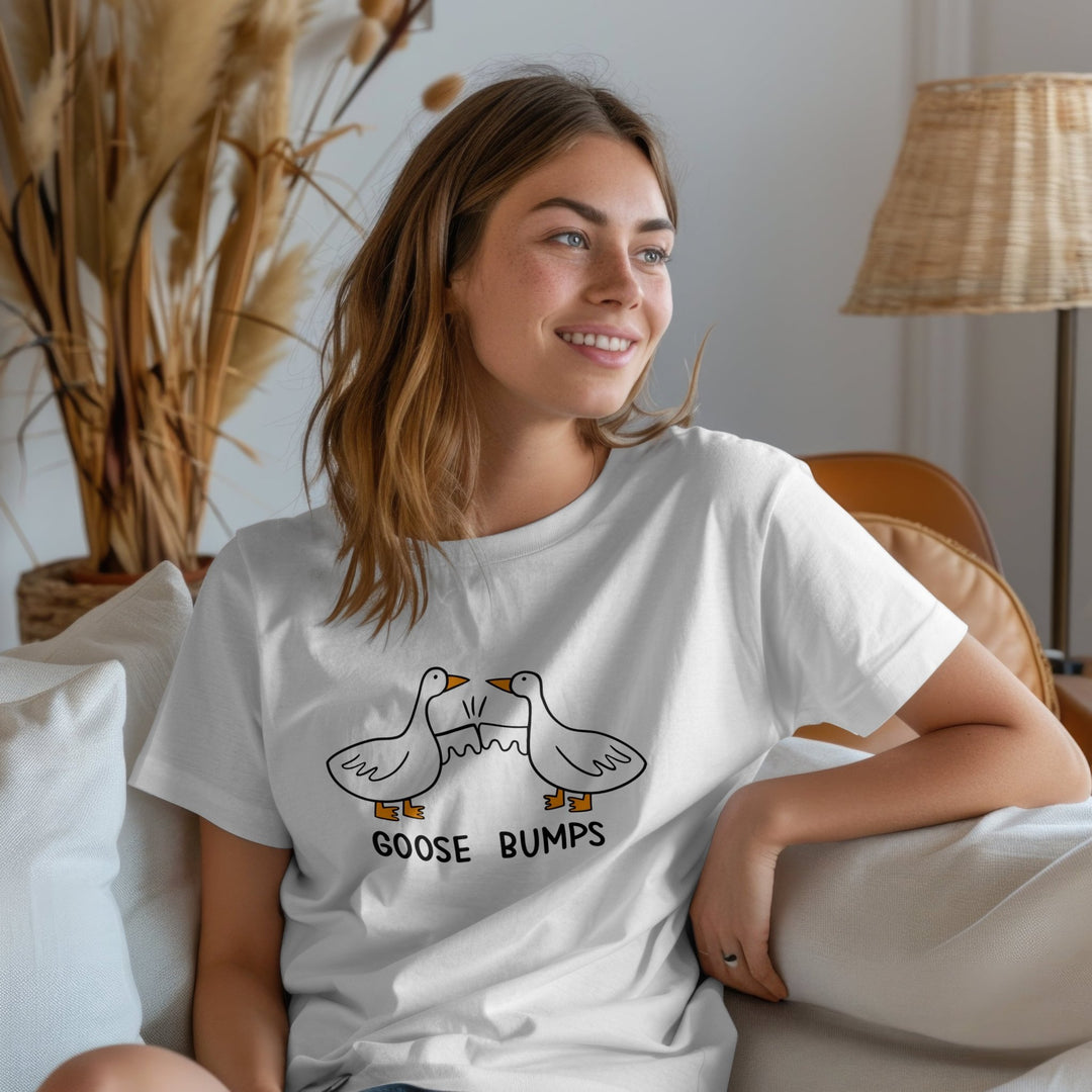 Goose Bumps Unisex T-Shirt, Funny Goose Bumps T Shirt, Goose Lover Tee Shirt, Funny Sarcastic Goose Shirt, Funny Meme Goose Bumps T-Shirt - Gifts Handmade