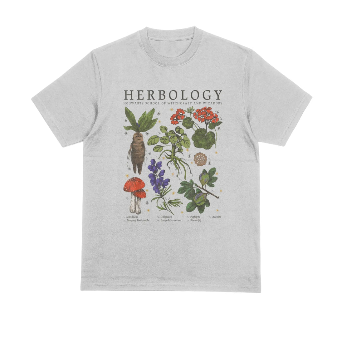 Herbology Plant Unisex T-Shirt in Grey