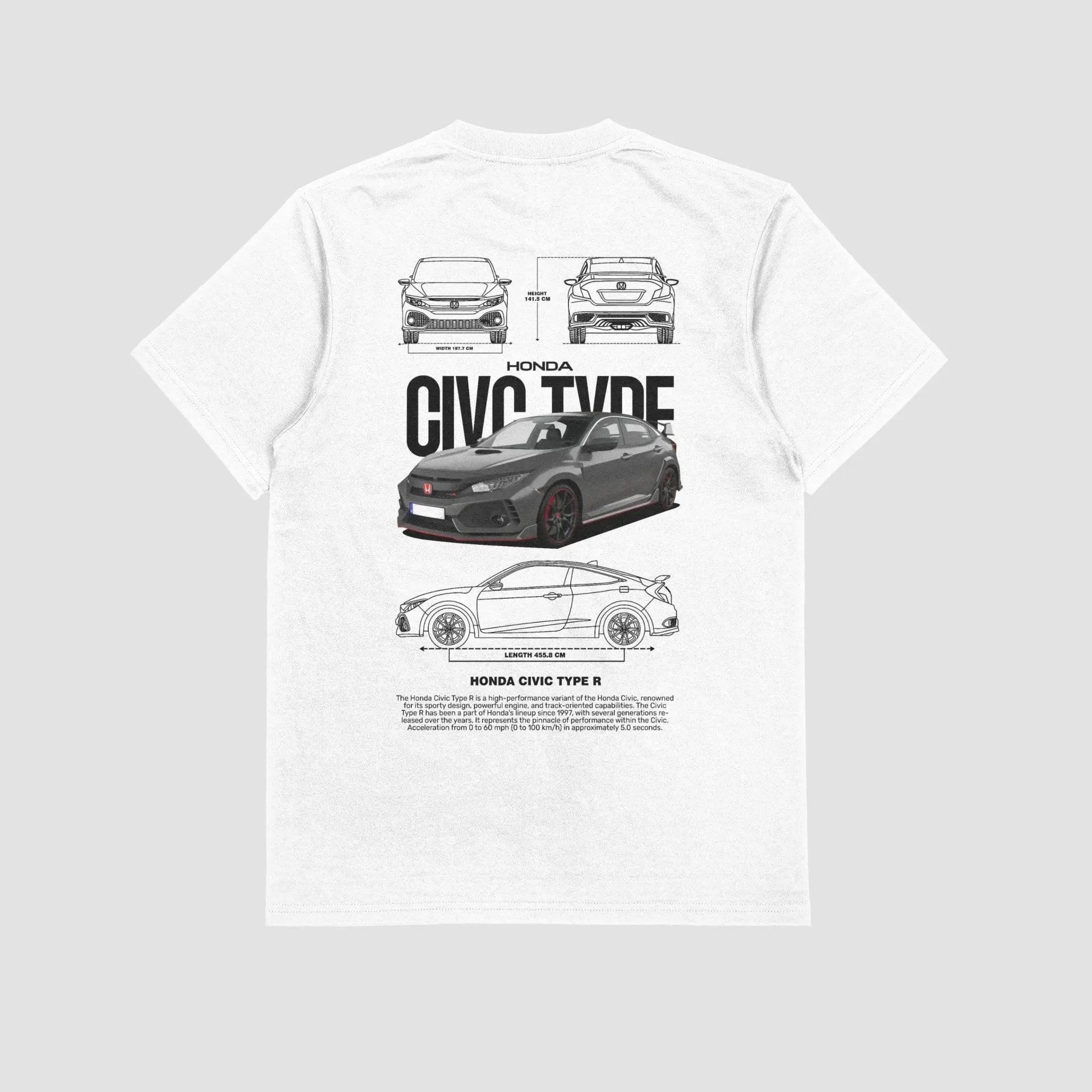 Honda Civic Type R Unisex T-Shirt - Gifts Handmade UK