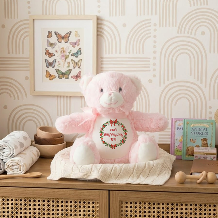 Personalisierter Weihnachtskranz Teddy