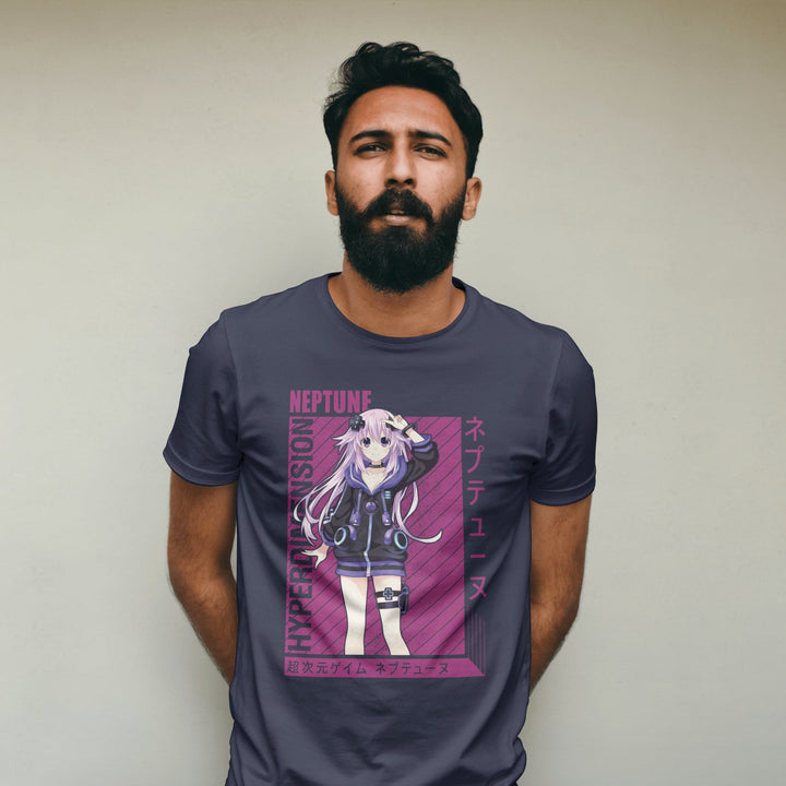 Hyperdimension Neptunia - Neptune T-Shirt - Gifts Handmade