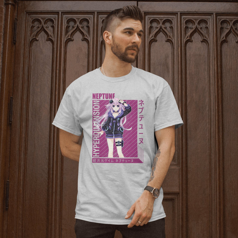 Hyperdimension Neptunia - Neptune T-Shirt - Gifts Handmade