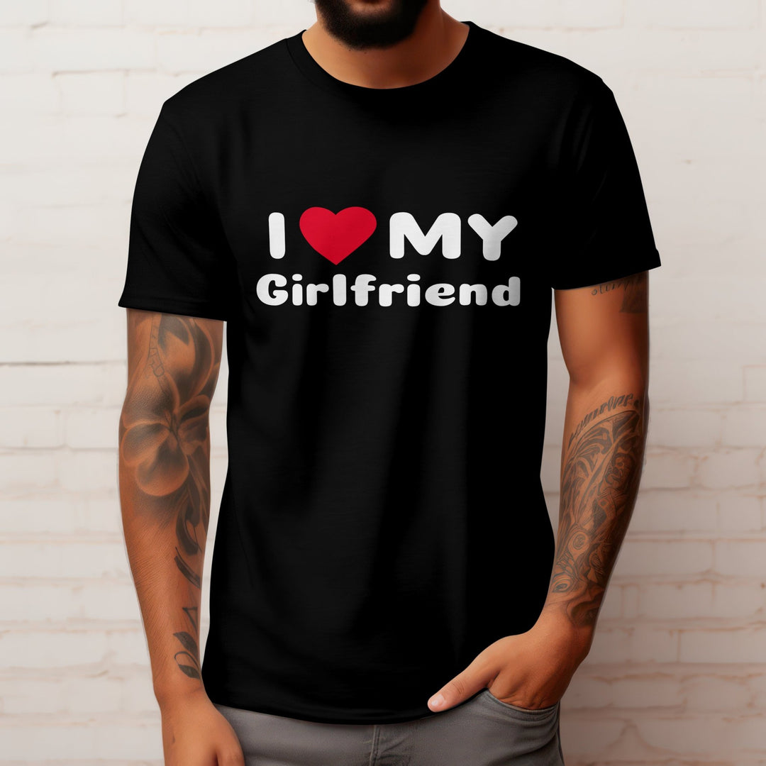 I Heart My Girlfriend Boyfriend Unisex T - Shirt - Matching Couple Valentines T - Shirt - I Love My Girlfriend T - shirt - I Love My Boyfriend Shirt - Gifts Handmade