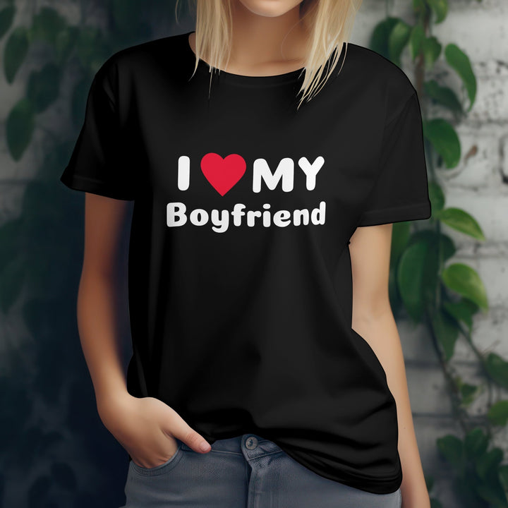 I Heart My Girlfriend Boyfriend Unisex T - Shirt - Matching Couple Valentines T - Shirt - I Love My Girlfriend T - shirt - I Love My Boyfriend Shirt - Gifts Handmade